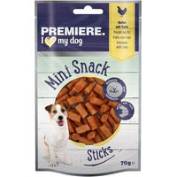 Produktbild von PREMIERE Mini Sticks Huhn und Reis Belohnungssnack für Hunde 5x70 g ohne Zucker und Konservierungsstoffe - 5 x 70 g