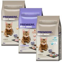 Produktbild von Premiere Mixpaket Katzenfutter Adult Getreidefrei und Glutenfrei mit Geflügel Lachs Rind Fasan und Lamm 6kg - 3 x 2 kg