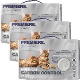 PREMIERE Multi-Cat Klumpstreu mit Aktivkohle 3x12 l - 3 x 12 l – Bild 1 von 2