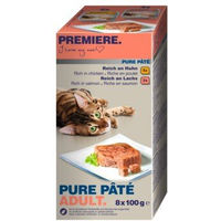 Produktbild von Premiere Multipack Pure Paté mit Geflügel und Fisch getreidefrei ohne Zucker 8x100g - 8 x 100 g