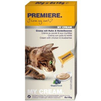 Produktbild von Premiere My Cream Katzenfutter Huhn und Heidelbeeren 66x15 g - 11 x 15 g