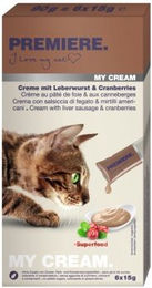 PREMIERE My Cream Leberwurst und Cranberries Katzencreme 66x15 g - 11 x 15 g – Bild 1 von 2