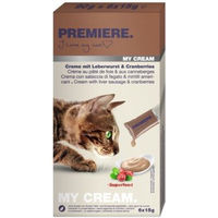 Produktbild von PREMIERE My Cream Leberwurst und Cranberries Katzencreme 66x15 g - 11 x 15 g