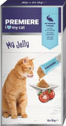 Premiere MyJelly Katzen Leckerli Thunfisch und Tomate 6 x 15 g – Bild 1 von 2