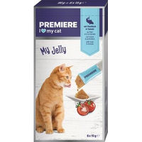 Produktbild von Premiere MyJelly Katzen Leckerli Thunfisch und Tomate 6 x 15 g