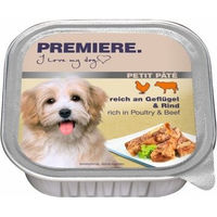 Produktbild von Premiere Petit Pâté Geflügel und Rind Katzenpastete ohne Zucker und Aromastoffe 11x150 g - 11 x 150 g