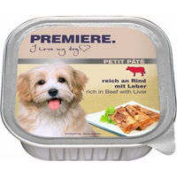 Produktbild von Premiere Petit Pâté Katzenfutter Rind und Leber ohne Zucker und Farbstoffe 11x150 g - 11 x 150 g