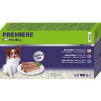 Produktbild von Premiere Prem Best Meat Hund Nassfutter Adult Multipack 8x100g