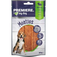 Produktbild von Premiere Pure Meaties Kaninchen Trockenfleisch Monoprotein 60g