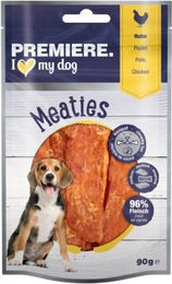 Premiere Pure Meaties Trockenfleisch Huhn für Katzen 6x90 g mit hohem Fleischanteil ohne Zusatzstoffe – Bild 1 von 2