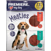 Produktbild von PREMIERE Pure Meaties XXL Hundetrockenfleisch Ente und Rind mit hohem Fleischanteil 4x250g - 4 x 250 g