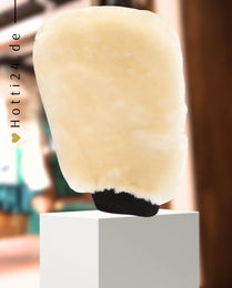 Produktbild von Premiere Putzhandschuh Natur zur Fellpflege mit Kunstfell