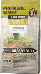 Premiere Raw Kitchen Reisflocken mit Gemüse für erwachsene Tiere glutenfrei 1,5kg - 1500 g – Bild 1 von 2