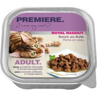 Produktbild von Premiere Royal Ragout Kalb Stückchen in Sauce 32x100 g ohne Farb- und Aromastoffe sowie Konservierungsstoffe