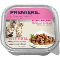 Produktbild von Premiere Royal Ragout Kitten Katzenfutter Geflügel Stückchen in Sauce 64x100 g
