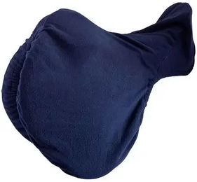 Premiere Sattelbezug für Pferde aus Fleece in Blau – Bild 1 von 1