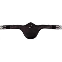 Produktbild von Premiere Sattelgurt Troyes mit Stollenschutz aus Leder Schwarz 145 cm