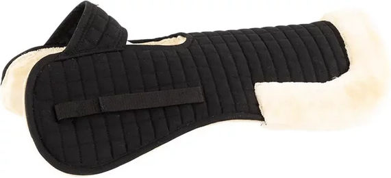 Premiere Sattelpad aus Kunstpelz mit Ausschnitt für Pony – Bild 1 von 2