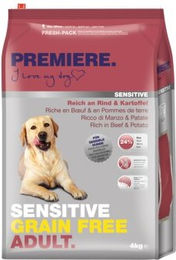 Produktbild von Premiere Sensitive Getreidefreies Hundefutter Adult Rind 4 kg - 4 kg