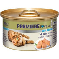 Produktbild von Premiere Soft Mousse Huhn Katzenfutter ohne Farb- und Aromastoffe sowie Konservierungsstoffe 18x85 g - 18 x 85 g