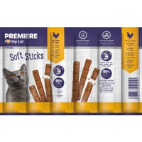 Produktbild von Premiere Soft Sticks Huhn und Leber Getreidefreier Belohnungssnack 60x6 g