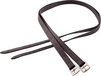 Premiere Steigbügelriemen aus Leder Schwarz 160 cm - 160 cm – Bild 1 von 4