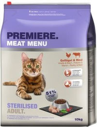 Produktbild von Premiere Sterilised Katzenfutter Adult Geflügel und Rind 10 kg - 10 kg