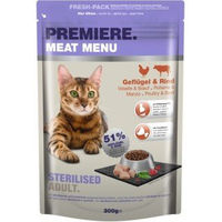 Produktbild von Premiere Sterilised Katzenfutter Adult Geflügel und Rind 300 g