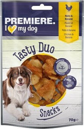 Premiere Tasty Duo Belohnungssnack Huhn mit Banane für erwachsene Hunde 7x70g ohne Farb- und Aromastoffe - 7 x 70 g – Bild 1 von 3