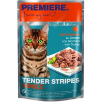 Produktbild von Premiere Tender Stripes Katzen Nassfutter Truthahn Stückchen in Sauce 56x85 g - 56 x 85 g