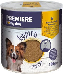 PREMIERE Topping Powder Hühnerleber mit Kokosnuss 6 x 100 g - 6 x 80 g – Bild 1 von 1