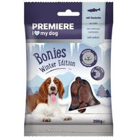 Produktbild von Premiere Weihnachtsbonies Kausnack Seelachs 200g