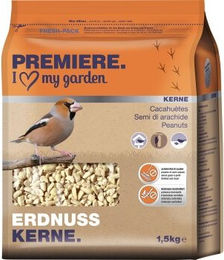 Produktbild von PREMIERE Wildvogel Streufutter gehackte Erdnusskerne 1,5kg - 1,5 kg