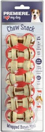 PREMIERE Wrapped Bones Mini Kausnack Rind für Hunde 7 Stück – Bild 1 von 3