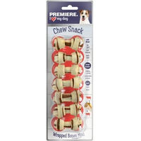 Produktbild von PREMIERE Wrapped Bones Mini Kausnack Rind für Hunde 7 Stück