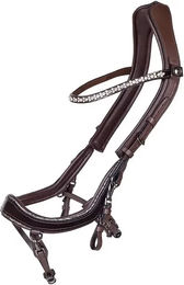 Produktbild von Presteq FaySport Anatomische Pferdehalftriemen aus Leder mit Glitter in Braun