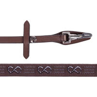 Produktbild von Presteq FaySport Pferdezügel aus Leder mit Clip in Schwarz oder Braun