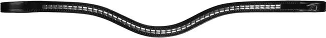 Produktbild von Presteq StarGlow Stirnband für Pferde aus Leder in Schwarz oder Braun