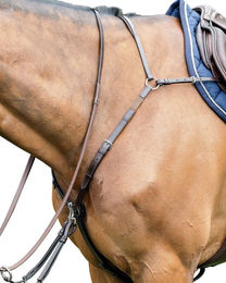 Produktbild von Prestige Evo Leder Vorderzeug mit Brücke für Warmblut in Braun