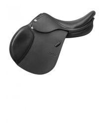 Produktbild von Prestige M.Robert CPS SPR Elite Leder Sattel Schwarz mit Klettpausch und +1cm hinten