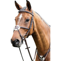 Produktbild von Prestige Mexikanische Trense aus Leder in Tobacco Braun für Warmblut