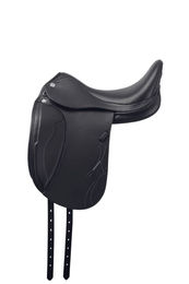 Produktbild von Prestige Sattel PR Philosophy D Pure DR aus Leder in Schwarz mit Klettpauschen und +2cm hinten