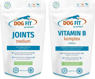 Produktbild von PreThis DOG FIT JOINTS & VITAMIN B Gelenk-Supplement und Vitamine für Hunde medium