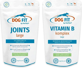Produktbild von PreThis DOG FIT JOINTS & VITAMIN B Kombiset für Hunde zur Unterstützung der Gelenke und Vitaminversorgung