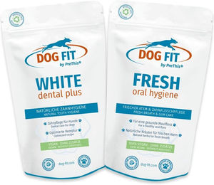 Produktbild von PreThis DOG FIT WHITE dental plus & FRESH Set Zahnpflege und frischer Atem Topping für Hunde