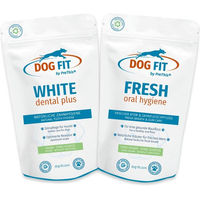 Produktbild von PreThis DOG FIT WHITE dental plus & FRESH Set Zahnpflege und frischer Atem Topping für Hunde
