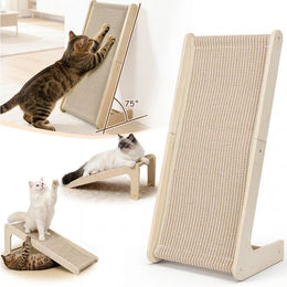 PRIISF Katzenkratzbrett aus Sisal in L-Form XXL beige – Bild 1 von 5