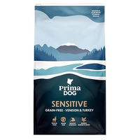 Produktbild von PrimaDog Adult Sensitive Getreidefreies Trockenfutter Hirsch und Truthahn 10 kg - 10 kg