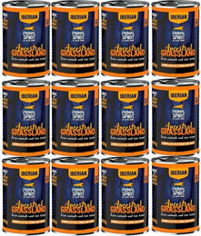 Produktbild von Primal Spirit Iberian Ancestral Grassland Nassfutter Schwein für adulte Hunde 12x400 g mit hohem Fleischanteil und ohne Konservierungsstoffe
