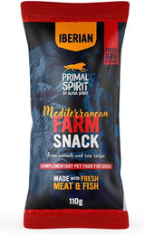 Produktbild von Primal Spirit Iberian Mediterranean Farm Hundesnack mit Huhn und Schwein hypoallergen 110 g